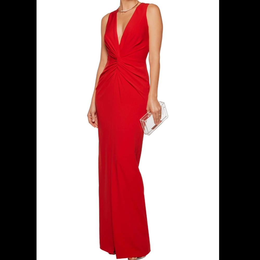 NWT Badgley Mischka Gathered Gown